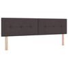 vidaXL Boxspringbett mit Matratze Dunkelbraun 180 x 200 cm Stoff