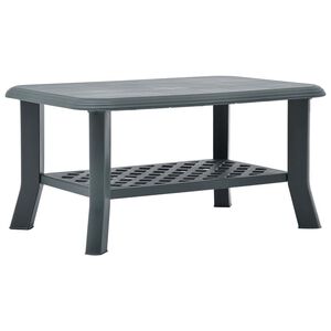 vidaXL Couchtisch Gr&uuml;n 90 x 60 x 46 cm Kunststoff