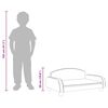 vidaXL Kindersofa Grau 70x45x30 cm Kunstleder