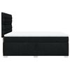 vidaXL Boxspringbett mit Matratze Schwarz 140x200 cm Stoff