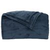 vidaXL &Uuml;berwurfdecke Marineblau 130 x 150 cm Fleece