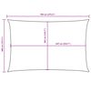 vidaXL Sonnensegel Oxford-Gewebe Rechteckig 4x7 m Orange