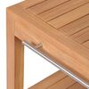 vidaXL Waschtisch Massivholz Teak mit Waschbecken Marmor Creme