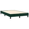 vidaXL Boxspringbett mit Matratze & LED Dunkelgr&uuml;n 120x200 cm Samt