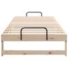 vidaXL Bettrahmen Braun 100 x 220 cm Massives Kiefernholz
