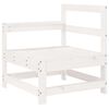vidaXL 9-tlg. Garten-Sofagarnitur Wei&szlig; Massivholz Kiefer