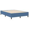 vidaXL Plattformbettgestell Blau 140 x 200 cm Stoff