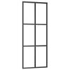 vidaXL Schiebet&uuml;r mit Beschlag ESG-Glas & Aluminium 76x205 cm