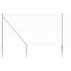 vidaXL Zaunpfosten Silber 25 x 1,2 m (13 mm Maschen) Stahl