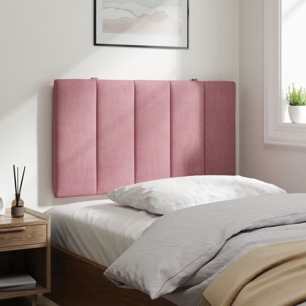 vidaXL Kopfteil-Kissen "Hanko" Rosa 90 cm Samt