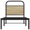 vidaXL Bettgestell ohne Matratze 75x190 cm Sonoma-Eiche Holzwerkstoff