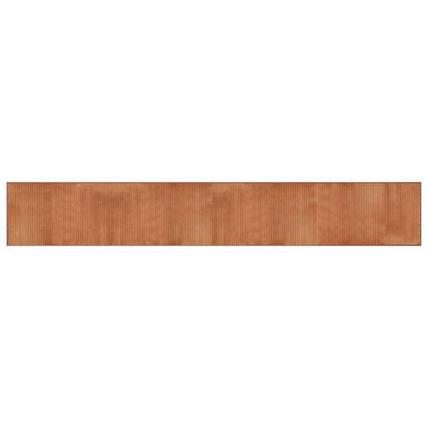 vidaXL Teppich Rechteckig Braun 60x400 cm Bambus