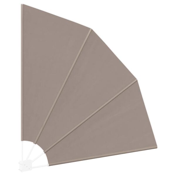 vidaXL Balkon Sichtschutz Taupe 160 x 160 cm Polyester