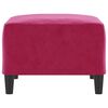 vidaXL Fußhocker Weinrot 70x55x41 cm Samt