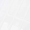 vidaXL Rechteckige Fliese 50 pcs Wei&szlig; 29 x 23 x 0,08 cm