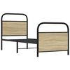 vidaXL Bettgestell ohne Matratze 75x190 cm Sonoma-Eiche Holzwerkstoff