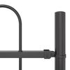 vidaXL Gartenzaun 5 pcs Grau 8,5 x 1,2 m Pulverbeschichteter Stahl