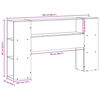 vidaXL Kopfteil mit Stauraum 160 cm Massivholz Kiefer