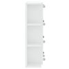 vidaXL Spiegelschrank mit LED Wei&szlig; 70x16,5x60 cm