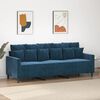 vidaXL 3-Sitzer-Sofa Blau 180 cm Samt
