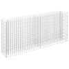 vidaXL Gabionen-Hochbeet Verzinkter Stahl 180&times;30&times;90 cm