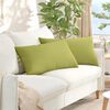 vidaXL Sofakissen 2 pcs Hellgr&uuml;n 80 x 40 cm Stoff