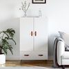 vidaXL Highboard Hochglanz-Wei&szlig; 69,5x31x115 cm Holzwerkstoff
