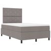 vidaXL Boxspringbett mit Matratze Taupe 120 x 200 cm Stoff