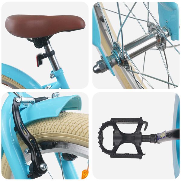 vidaXL Kinderfahrrad 20 Zoll f&uuml;r 6-11 Jahre alt Himmelblau