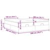 vidaXL Ottoman-Bett mit Matratzen Hellgrau 200x200 cm Stoff