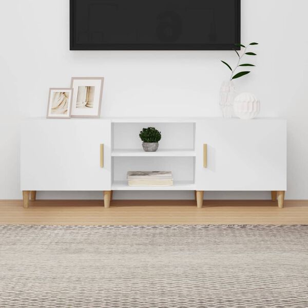 vidaXL TV-Schrank Wei&szlig; 150x30x50 cm Holzwerkstoff