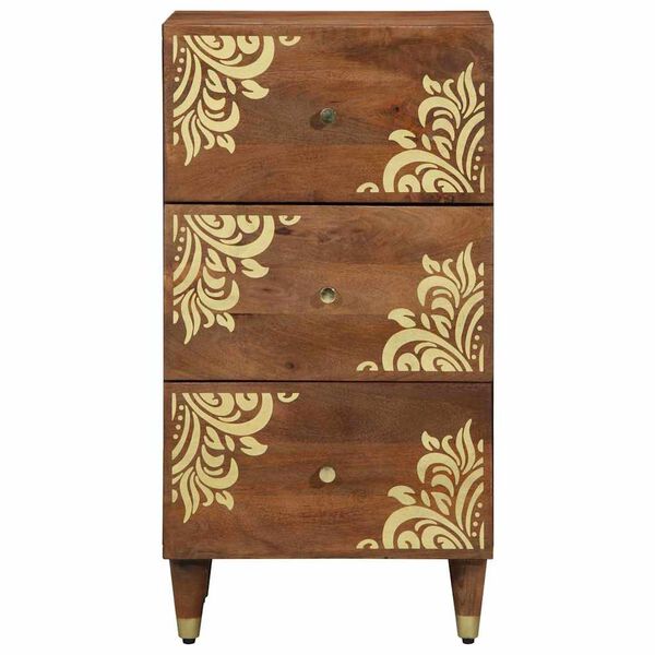 vidaXL Sideboard mit Schubladen Braun 40 x 33 x 75 cm Massivholz Mango