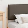 vidaXL Bettgestell mit gepolstertem Kopfteil Taupe 90 x 200 cm