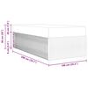 vidaXL Bettrahmen mit Matratze Dunkelgrau 100 x 200 cm Stoff