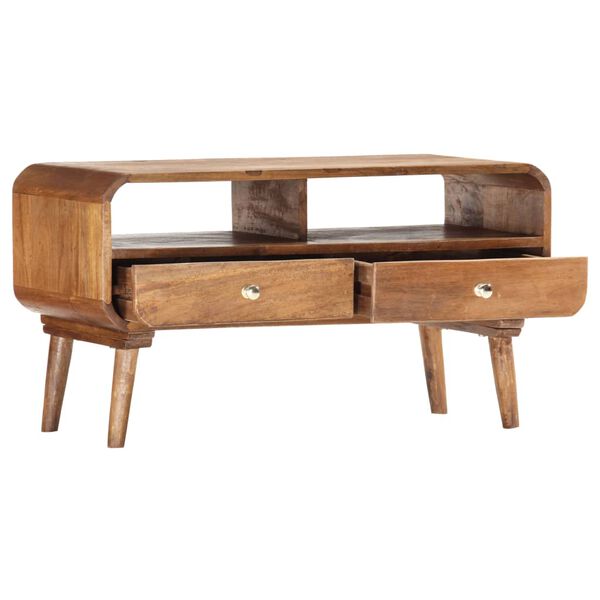 vidaXL TV-Schrank 90 x 35 x 47 cm Massivholz Mango