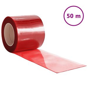 vidaXL T&uuml;rvorhang Rot 200x1,6 mm 50 m PVC