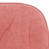 vidaXL B&uuml;rostuhl Drehbar Rosa Samt