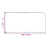 vidaXL Transparente Plane mit &Ouml;sen 1x2 m PVC