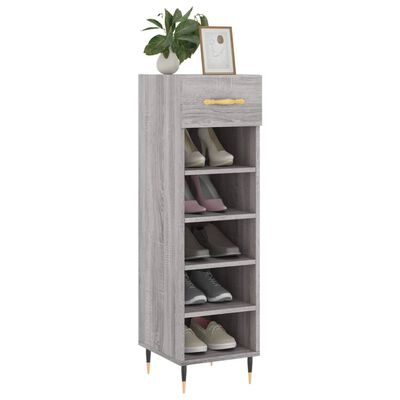 vidaXL Schuhschrank Grau Sonoma 30x35x105 cm Holzwerkstoff