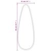 vidaXL Wandspiegel Silbern 40x15 cm