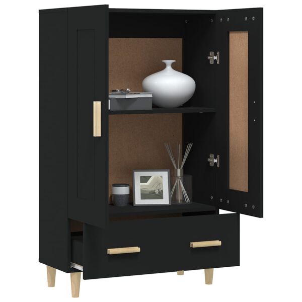 vidaXL Highboard Schwarz 70x31x115 cm Holzwerkstoff