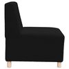 vidaXL Modulares Armfreies Sofa 3 pcs Schwarz 55 x 74 x 82 cm