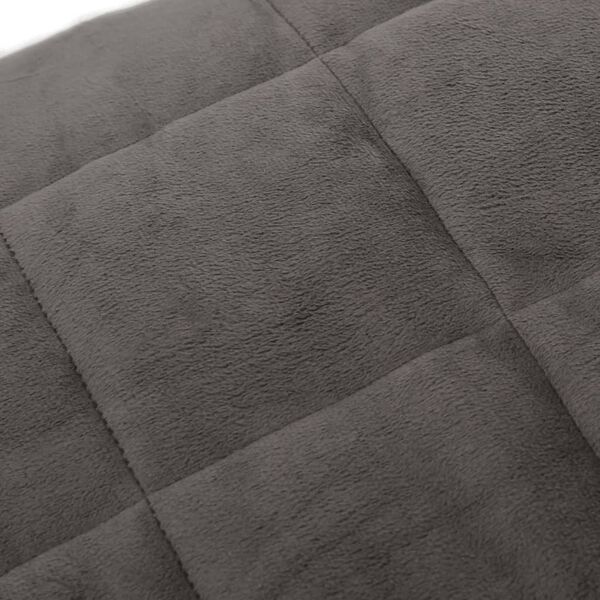 vidaXL Gewichtsdecke Grau 135x200 cm 10 kg Stoff