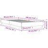 vidaXL Bettgestell mit LED Grau Sonoma-Eiche 90x190 cm