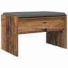 vidaXL Flurbank mit Kissen Altholz 63 x 38 x 40 cm