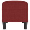 vidaXL Sitzbank Weinrot 100x35x41 cm Stoff