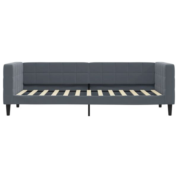 vidaXL Tagesbett Dunkelgrau 80x200 cm Samt