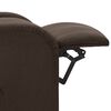vidaXL Massagesessel Dunkelbraun Stoff