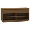 vidaXL Schuhregal Honigbraun 110x34x52 cm Massivholz Kiefer