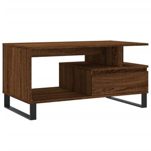 vidaXL Couchtisch Braun Eichen-Optik 90x49x45 cm Holzwerkstoff